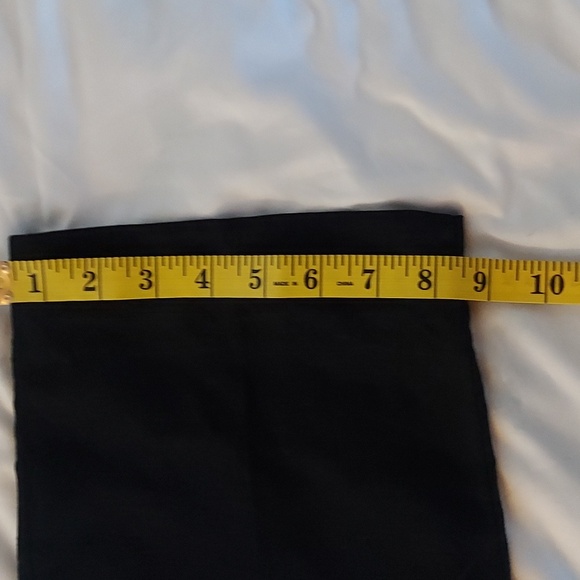 Larry Levine Women's Capris Pants Linen Blend Black Embroidery Waist Siz… - Picture 9 of 12